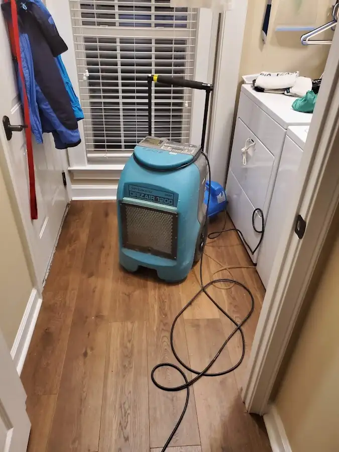 Commercial dehumidifier deployed for Crawl Space Restoration in Montgomery Village