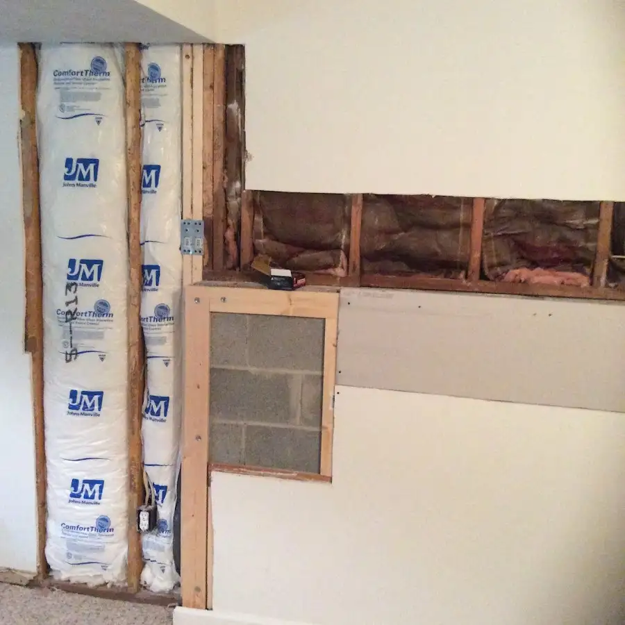 Wall insulation replacement during Structural Drying in Montgomery Village